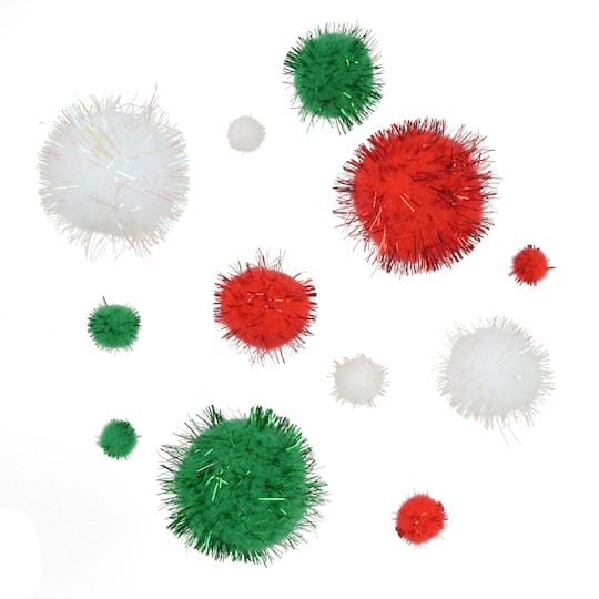 Traditional Christmas Pom Poms, 80ct. by Creatology™